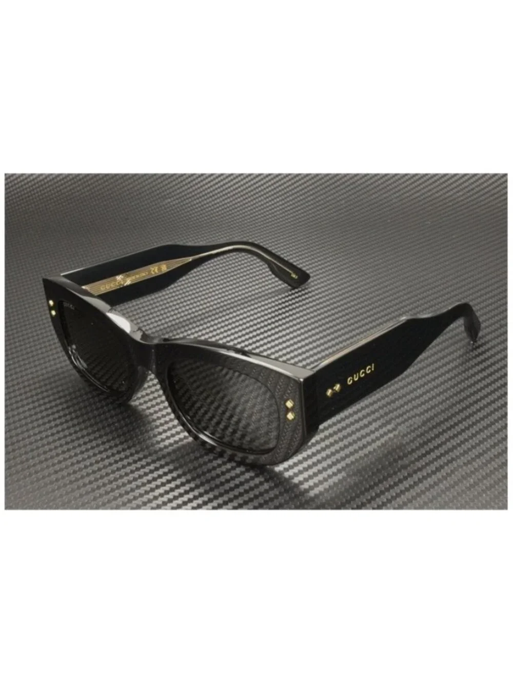 New Gucci Women  Black Sunglasses  51- 22- 145